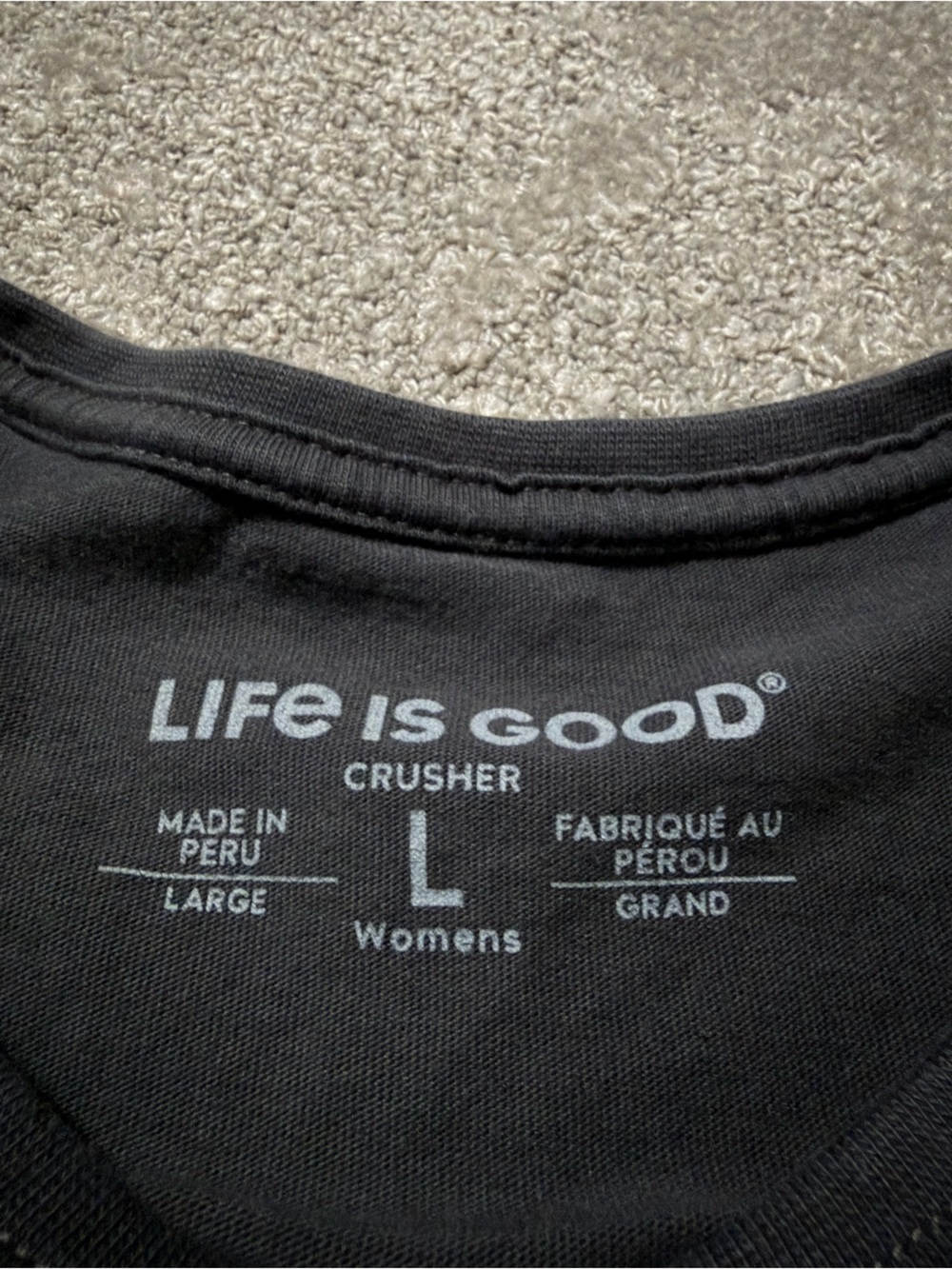 Life Is Good women’s black shirt with outdoor theme size large super soft - Picture 6 of 8